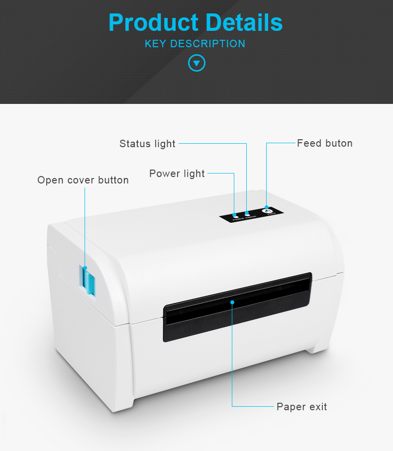 4 Inch Wireless Lable Sticker Printer factory